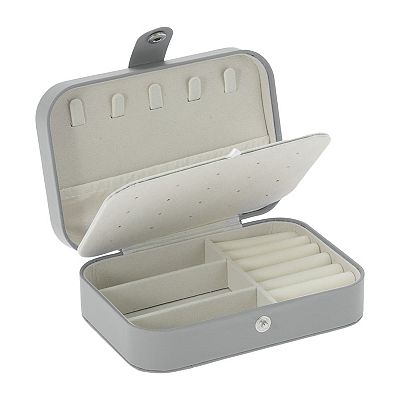 Jewelry Box, PU Travel Jewelry Organizer, Portable Mini Display