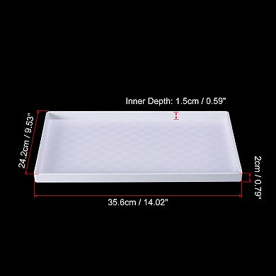 14x10" Fast Food Tray, Plastic Serving Tray Mosaic Texture