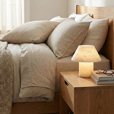 Alora 7" LED Alabaster White Natural Stone Desk Lamp