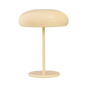 Ayla 15" Dimmable LED Table Lamp in Yellow Beige Finish