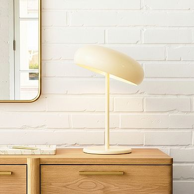 Ayla 15" Dimmable LED Table Lamp in Yellow Beige Finish