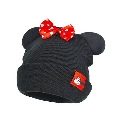 Women's Disney Minnie Mouse 3D Ears & Bow Beanie