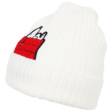 Women's Peanuts Snoopy 2-pc. Doghouse Scarf & Beanie Set