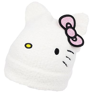 Women's Sanrio Hello Kitty Beanie with Glitter Bow