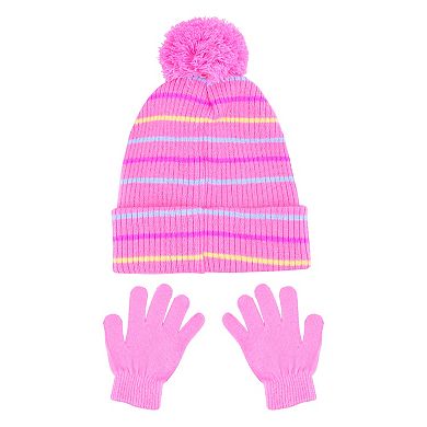 Women's Molang & Piu Piu 2-pc. Chenille Patch Beanie & Gloves Set