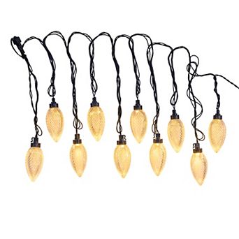 Kurt Adler 10-Light LED C9 Bulb Yard Stakes Set