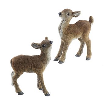 Kurt Adler 2 pc Standing Deer Table Decor Set