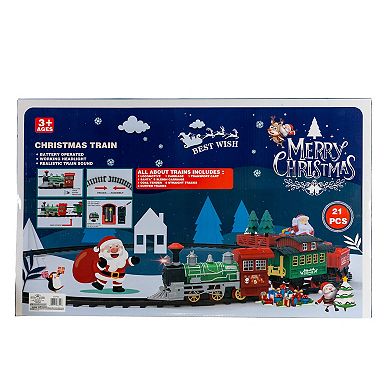 Kurt Adler Battery Operated Musical Train Table Decor with Tree & Santa