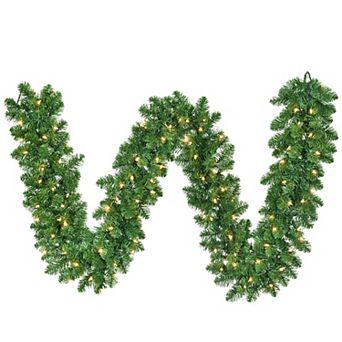 Kurt Adler 9-ft. Pre-Lit Artificial Vanderbilt Garland