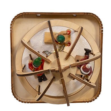 Kurt Adler 7-Inch Battery-Operated LED Lighted Music Box Table Decor