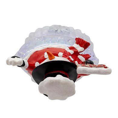 Kurt Adler 9.25-Inch Battery Operated USB Snowman Water Globe Table Decor