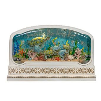 Kurt Adler 6-Inch USB LED Lighted Marine Scene Water Lantern Table Decor