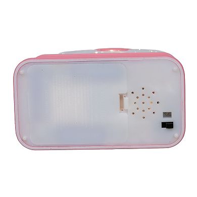 Kurt Adler 9.75-Inch LED Lighted Flamingo Motorcycle Water Lantern Table Decor