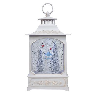 Kurt Adler 12.75-Inch LED Snowmen & Penguins Water Lantern Table Decor