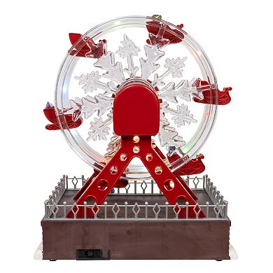Kurt Adler Musical Animated Santa Ferris Wheel Table Decor