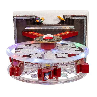 Kurt Adler Musical Animated Santa Ferris Wheel Table Decor