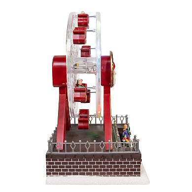 Kurt Adler Musical Animated Santa Ferris Wheel Table Decor