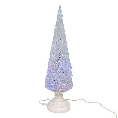 Kurt Adler Battery-Operated or USB-Powered LED Christmas Tree Lantern Table Decor
