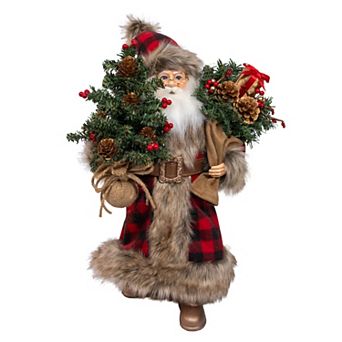 Kurt Adler 17-Inch Kringles Klaus Santa Figurine Table Decor