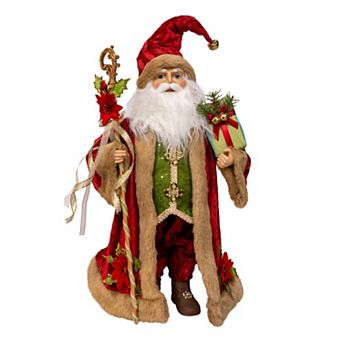 Kurt Adler 18-Inch Kringles Elegant Santa Figurine Table Decor