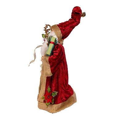 Kurt Adler 18-Inch Kringles Elegant Santa Figurine Table Decor
