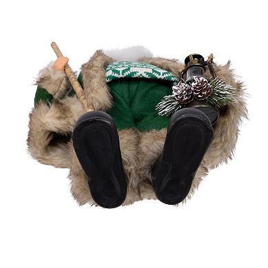 Kurt Adler Kringles Santa with Cane & Lamp Table Decor