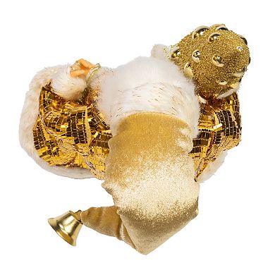 Kurt Adler Kringle Standing Santa with Tree Table Decor