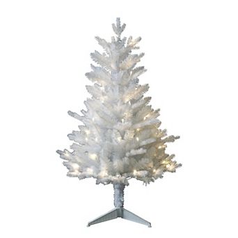 Kurt Adler 3-Foot Pre-Lit Artificial Jackson White Pine Tree
