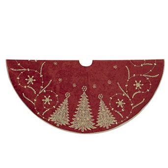 Kurt Adler 48-Inch Damask Christmas Tree Skirt