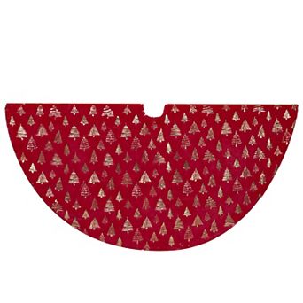 Kurt Adler 60-Inch Plush Faux Fur Christmas Tree Skirt