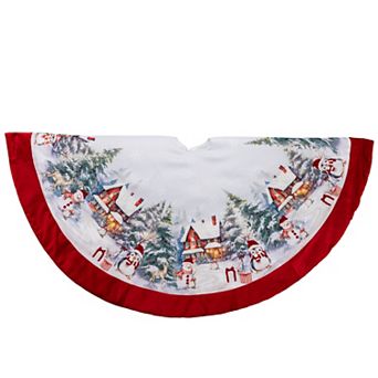 Kurt Adler 48-Inch Velvet Beaded Christmas Tree Skirt