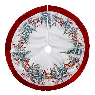 Kurt Adler 48-Inch Velvet Beaded Christmas Tree Skirt