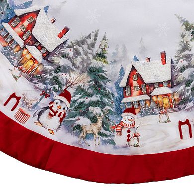 Kurt Adler 48-Inch Velvet Beaded Christmas Tree Skirt