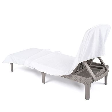American Soft Linen Oversized Chaise Lounge Chair Cover or 2-pk. Set