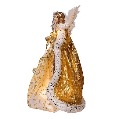 Kurt Adler 16-Inch 10-Light Celestial Angel Christmas Tree Topper