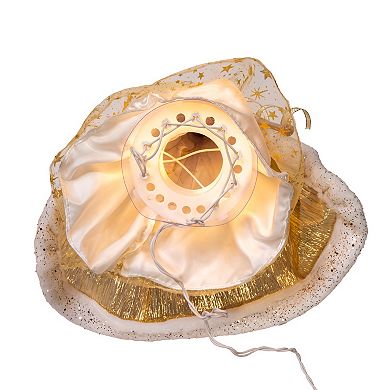 Kurt Adler 16-Inch 10-Light Celestial Angel Christmas Tree Topper
