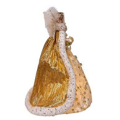 Kurt Adler 16-Inch 10-Light Celestial Angel Christmas Tree Topper