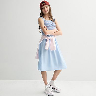 Girls 6-20 SO® Smocked Midi Dress in Regular & Plus Size