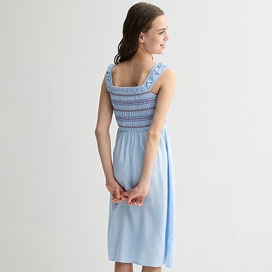 Girls 6-20 SO® Smocked Midi Dress in Regular & Plus Size