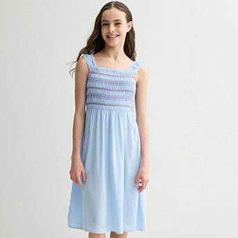 Girls 6-20 SO® Smocked Midi Dress in Regular & Plus Size