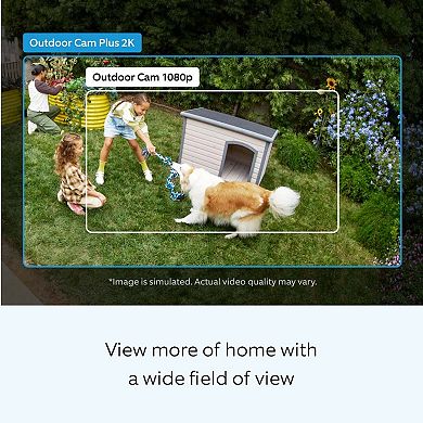 Ring Wide-Angle 2K Video 2-pk. Outdoor Cam Plus