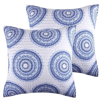 Levtex Home Batik Ocean Euro Sham Quilt Set