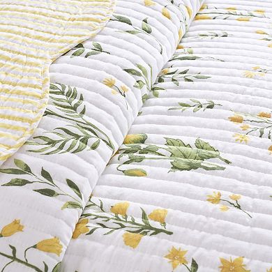 Levtex Home Daffodil Floral Quilt Set
