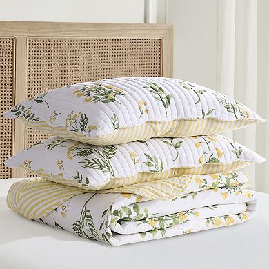 Levtex Home Daffodil Floral Quilt Set