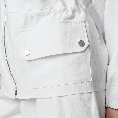 Women's Simply Vera Vera Wang Cinched Waist Utility Jacket