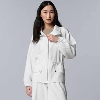 Women's Simply Vera Vera Wang Cinched Waist Utility Jacket