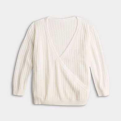 Women's Simply Vera Vera Wang 4 Way Pattern Stitch Cardigan