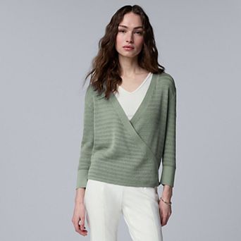 Women's Simply Vera Vera Wang 4 Way Pattern Stitch Cardigan