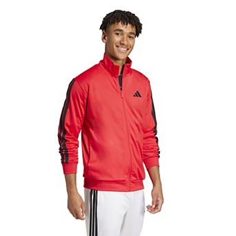 Big & Tall adidas 3-Stripes Tricot Sportswear Zip Front Track Top