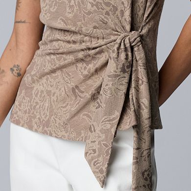 Women's Simply Vera Vera Wang Side Tie T-Shirt